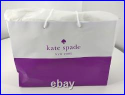 Kate Spade Staci Large Tote Laptop Bag Colorblock Warm Beige White Shoulder NWOT