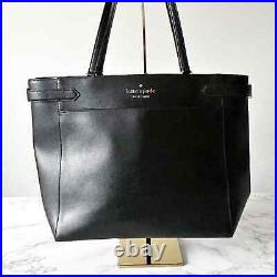 Kate Spade Staci Saffiano Leather Large Laptop Tote Shoulder Bag Black PRISTINE