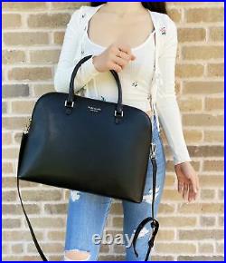 Kate Spade Sylvia Universal Slim Laptop Bag Large Satchel Crossbody Black