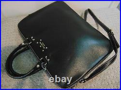 Kate Spade Wellesley Tanner Leather Laptop Bag Black
