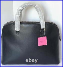 Kate Spade Work Tote Laptop Crossbody Black Large Spencer Leather 15in Womens