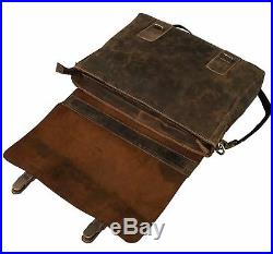 Kattee Men WOMEN GENUINE Leather Briefcase Messenger Laptop Handbag CHRISTMAS