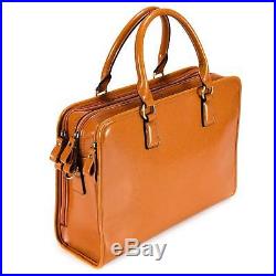 Kattee Suitcase Vintage Leather for Woman Bag Shoulder Messenger for Laptop