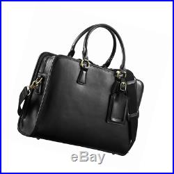 Kattee Women's Leather Briefcase Messenger Bag 14 Laptop Handbag