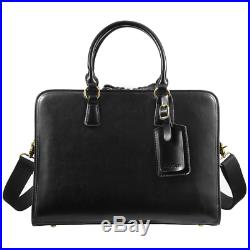 Kattee Women's Leather Briefcase Messenger Bag 14 Laptop Handbag