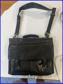 Kenneth Cole Messengar Bag Leather Laptop Vintage Travel Bag New York
