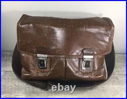 Kenneth Cole Reaction Laptop Bag School Leather Purse Handbag Messenger Shoulder