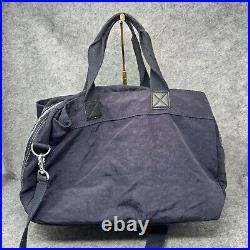 Kipling Large Laptop Tote Bag Duffle Cargo Navy Blue Mommy Weekender Travel