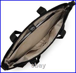 Kipling Natalie 15 Laptop Tote Bag Basketweave Black PN2065