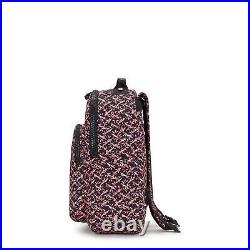 Kipling Seoul Small Printed Tablet Backpack Cell Phone Pocket