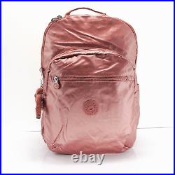 Kipling Seoul XL Backpack Laptop Travel KI5929 Polyamide Copper Metallic $154