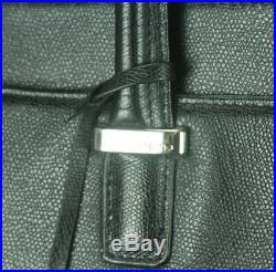 Knomo London Rosa Laptop Bag Briefcase Black Pebbled Leather Womens Career