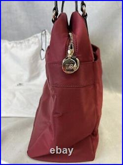 LO & SONS The OG Large Women's Laptop Travel Bag Maroon Long Strap Tote Purse