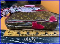 LOUIS VUITTON 15 Authentic Monogram Leather Canvas Custom Briefcase Laptop Bag