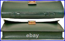 LOUIS VUITTON Green Taiga Serviette Kourad Attache Case Briefcase Laptop Bag