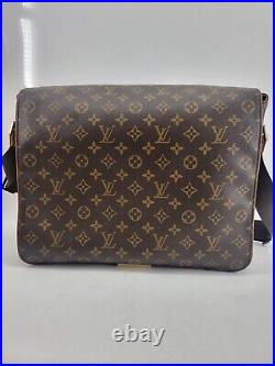 LOUIS VUITTON Monogram Abbesses Messenger Laptop Bag Purse