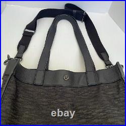 LULULEMON Bag Now & Always Expandable Large Laptop Messenger Tote Travel Black