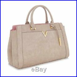 LaBante London'Dawson' Vegan Leather Carryall Laptop Bag for Women (Taupe)