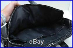 Lanvin Leather computer Messenger Bag Briefcase Black men womens laptop shoulder