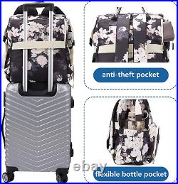 Laptop Backpack Women 17 Inch Laptop Bag for Work Travel Nurse Teacher, Bl