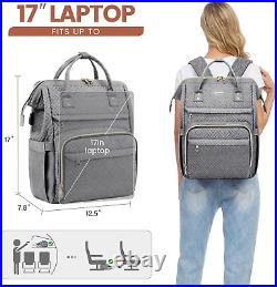 Laptop Backpack for Women, 17 Inch Professional Womens Travel Backpack Purse Comp