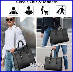 Laptop Bag 15.6 Inch Waterproof Lightweight Leather Laptop Tote Bag Womens Profe