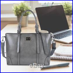 Laptop Bag Tote Women Shoulder Handbag Business Work Briefcase Travel Gray