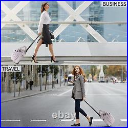 Laptop Bag Women with Wheels, 15.6 Inch Rolling Briefcase for Women, Water Repel