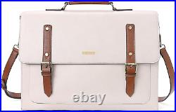 Laptop Bag for Women 15.6 Inch PU Leather Briefcase Large Computer Satchel Bag W