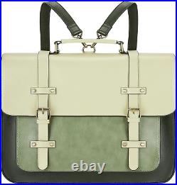 Laptop Bag for Women Vegan Leather Messenger Bag Fashion Briefcase Backpack 15.6