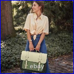 Laptop Bag for Women Vegan Leather Messenger Bag Fashion Briefcase Backpack 15.6