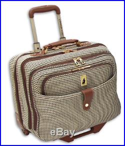 Laptop Bags For Women 17 Inch Rolling Computer Business Luggage Travel Plaid