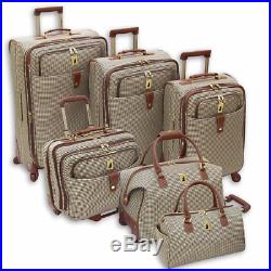 Laptop Bags For Women 17 Inch Rolling Computer Business Luggage Travel Plaid