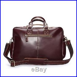 Laptop Messenger Bag Leather Lawyer Womens Briefcase Attache Case Mens / Wallet