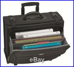 Laptop Rolling Suitcase Airport Bag Professional Men Women Commuter Zip Document