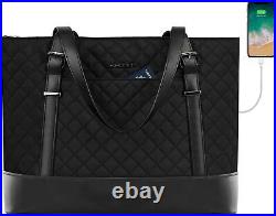Laptop Tote Bag 15.6 Inch with USB Port Large Work Tote Bag Computer Shoulder
