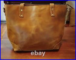 Laptop Tote Bag Women's Leather