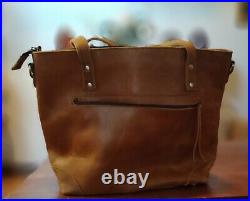 Laptop Tote Bag Women's Leather