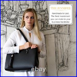 Laptop Tote Bag for Women Luxury Designer Computer Bag Handmade Vegan Leathe
