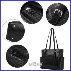 Laptop Totes for Women Genuine Leather Briefcase Large Ladies Shoulder Bag Work
