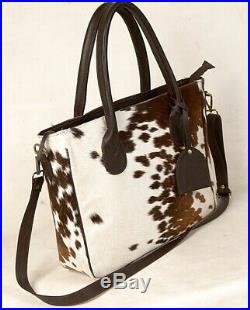 Large Cowhide Tote Bag Handbag Purse Shoulder Laptop Bag Pocketbook Woman SA-5