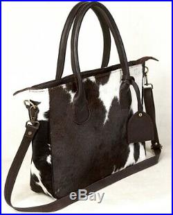 Large Cowhide Tote Bag Handbag Purse Shoulder Laptop Bag Pocketbook Woman SA-6