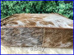 Large Cowhide Tote Purse Handbag Leather Shoulder Laptop Bag Womens Brown