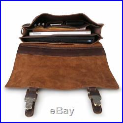 Lawyer Laptop Bag Messenger Leather Womens Briefcase Attache Case Mens / Wallet
