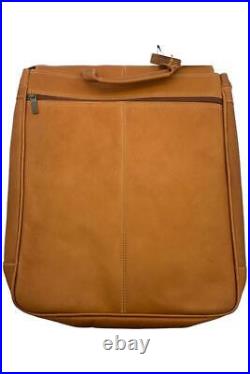 Le Donne Leather 17 Laptop Messenger Bag Tan