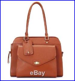 Lea Marie Leather Women Laptop Bag Business Tote Brown