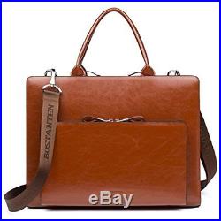 Leather Briefcase Shoulder Laptop Business Vintage Slim Bags For Men & Women