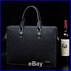 Leather Briefcase Slim Shoulder Cross-body Laptop Business Bag For Women &
