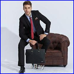 Leather Briefcase Slim Shoulder Cross-body Laptop Business Bag For Women &