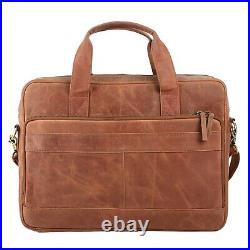 Leather Laptop briefcases Messenger Bag Best Office School College Satchel Bag14